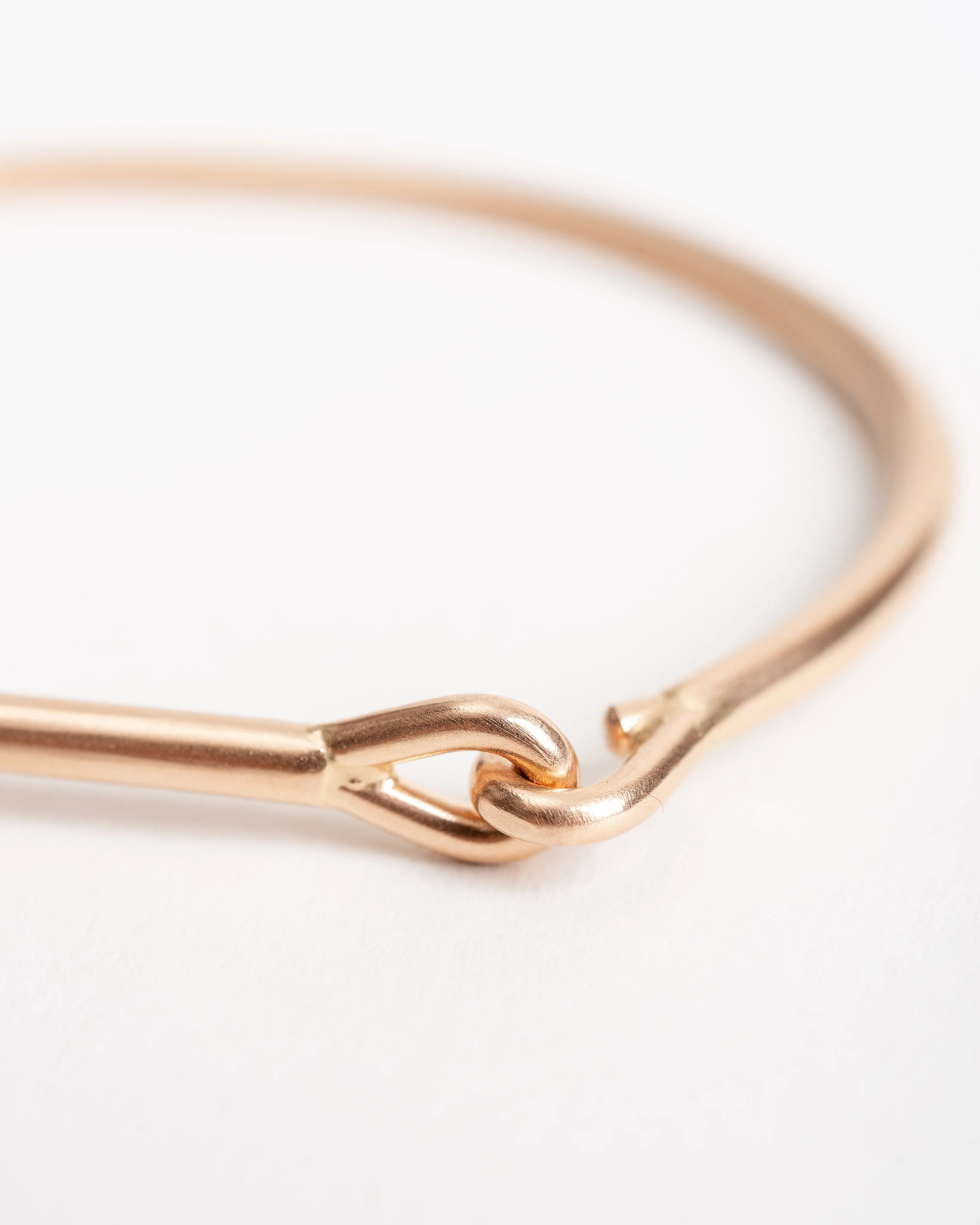 needle eye cuff - rose gold