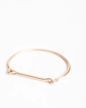 needle eye cuff - rose gold