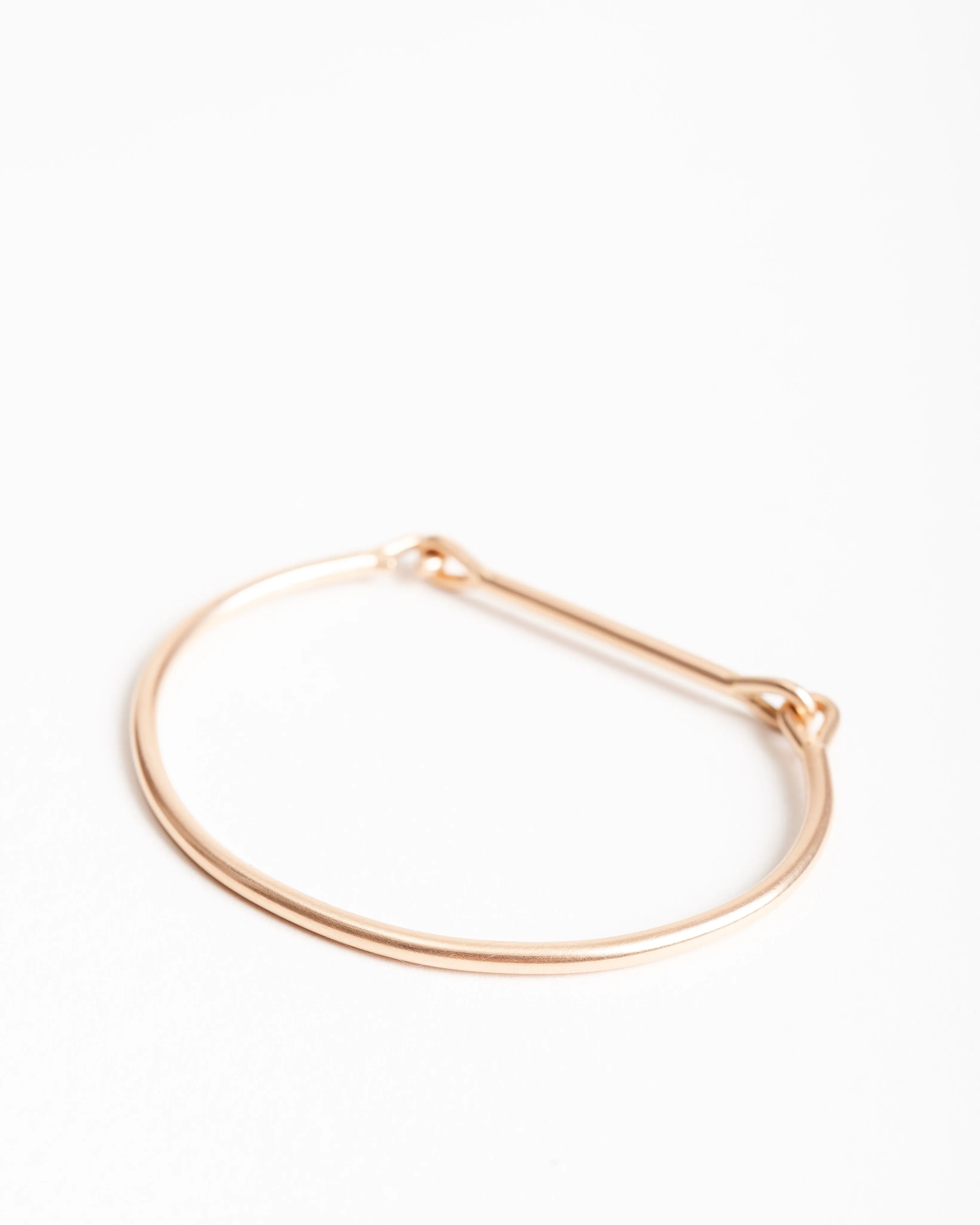 needle eye cuff - rose gold