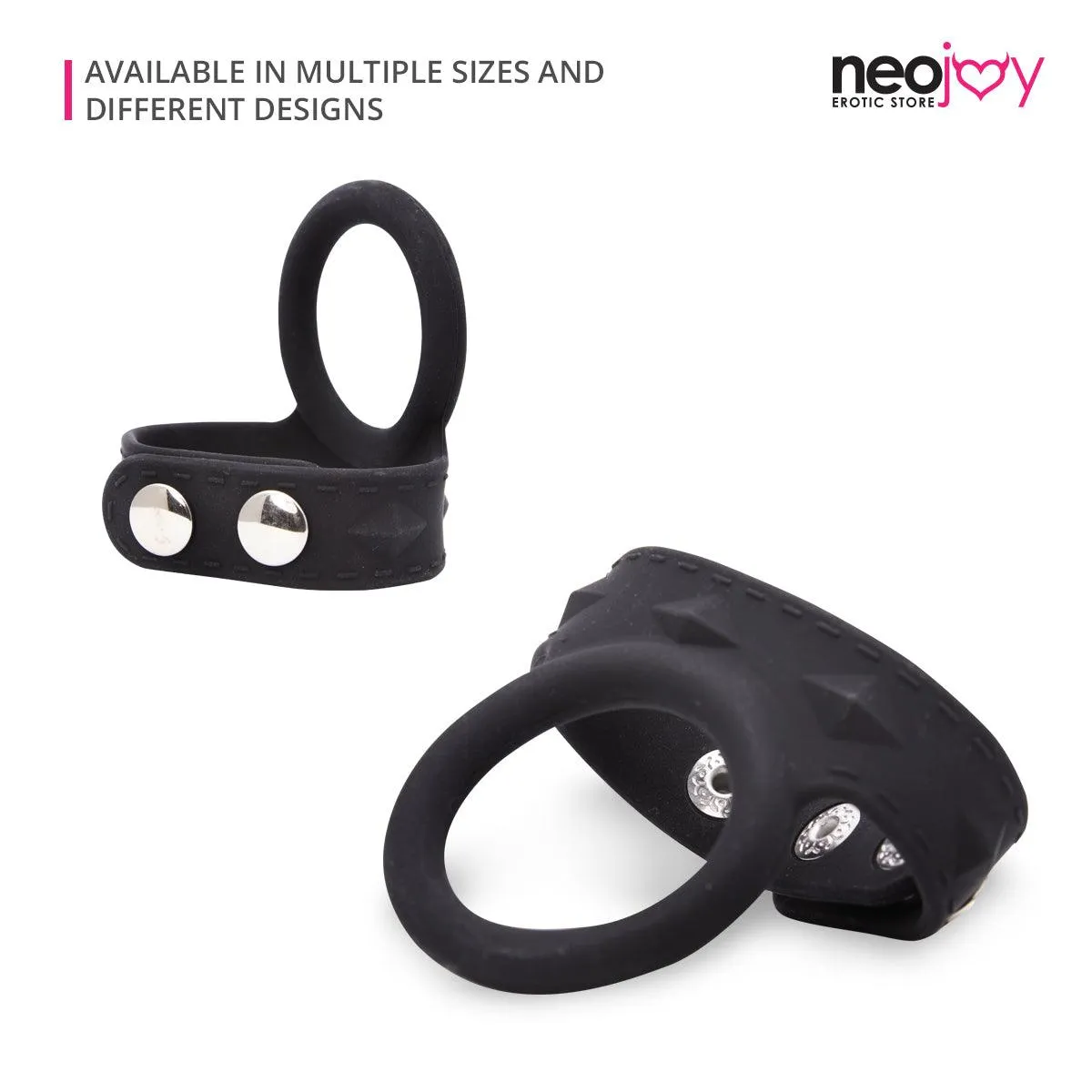 Neojoy Bondage Adjustable Silicone Penis Ring Male Sex Toy -Medium