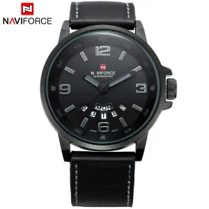 New Luxury Brand Leather Strap Analog Men's Quartz Date Clock Fashion Casual Sports Watches Men Military Wrist Watch