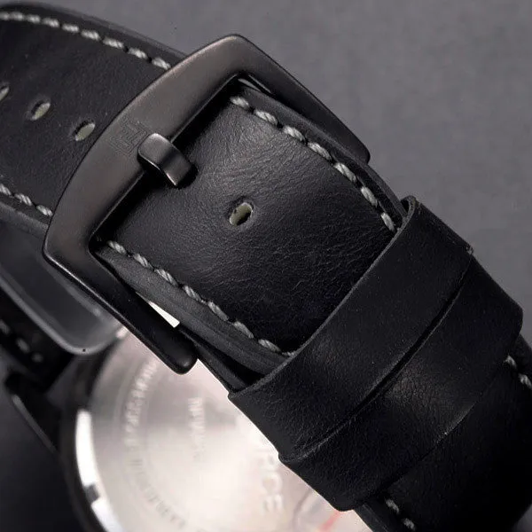 New Luxury Brand Leather Strap Analog Men's Quartz Date Clock Fashion Casual Sports Watches Men Military Wrist Watch