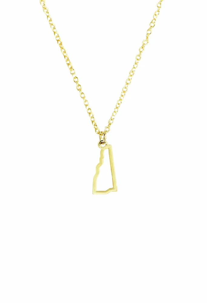 NH State Necklace - Gold