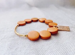 Nomad Wood Bracelets with Gold Bar