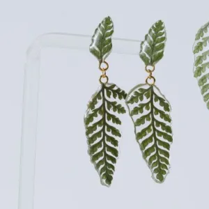 Nordic Flowers Jewellery - Double Fern Earrings