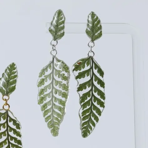 Nordic Flowers Jewellery - Double Fern Earrings