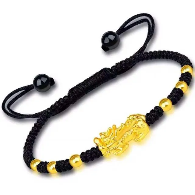 Obsidian Stone Beaded Fashion Bracelet for Women