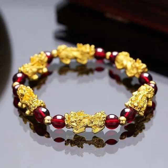 Obsidian Stone Beaded Fashion Bracelet for Women