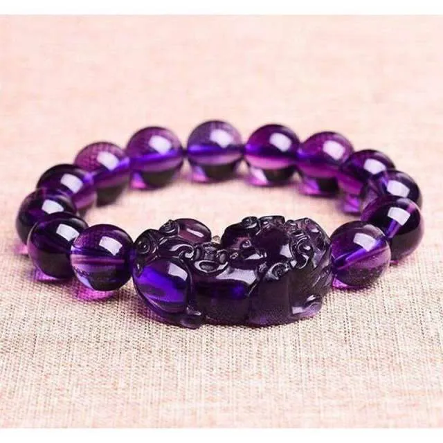 Obsidian Stone Beaded Fashion Bracelet for Women