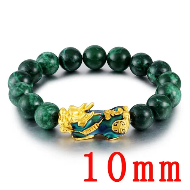 Obsidian Stone Beaded Fashion Bracelet for Women