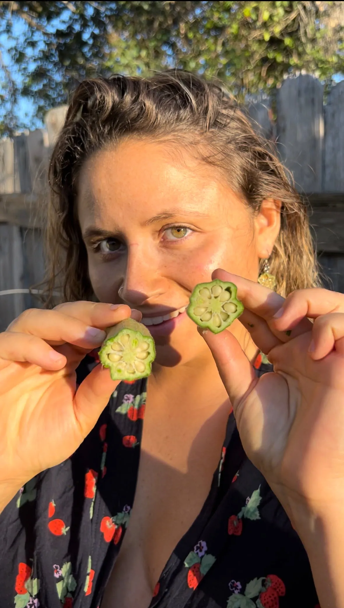 Okra Earrings