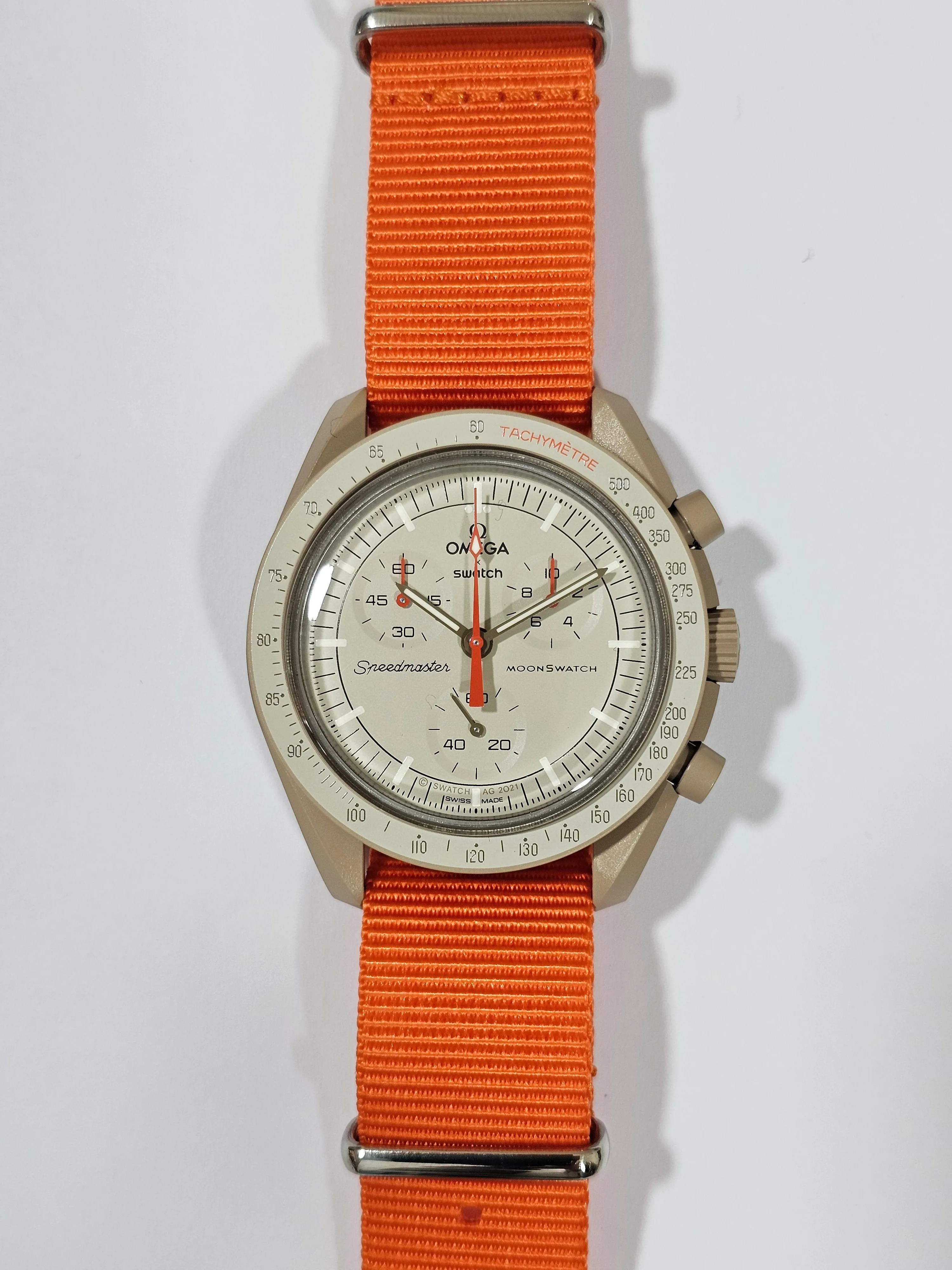 Omega X Swatch MoonSwatch Strap: Nato - Orange