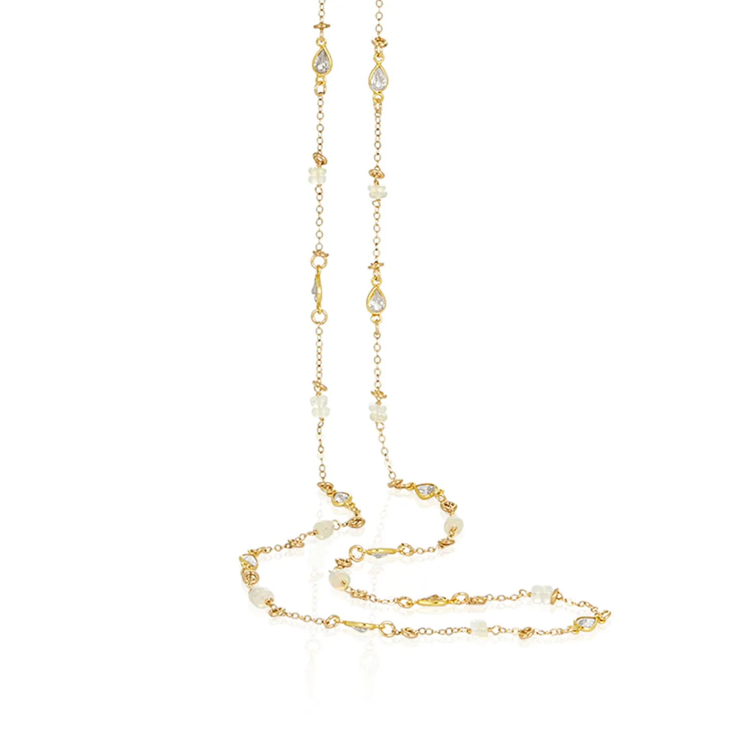 Opal CZ  Necklace