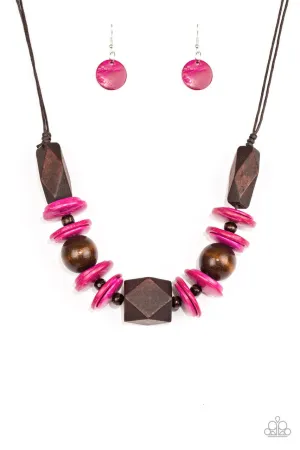 Pacific Paradise Pink Paparazzi Necklace