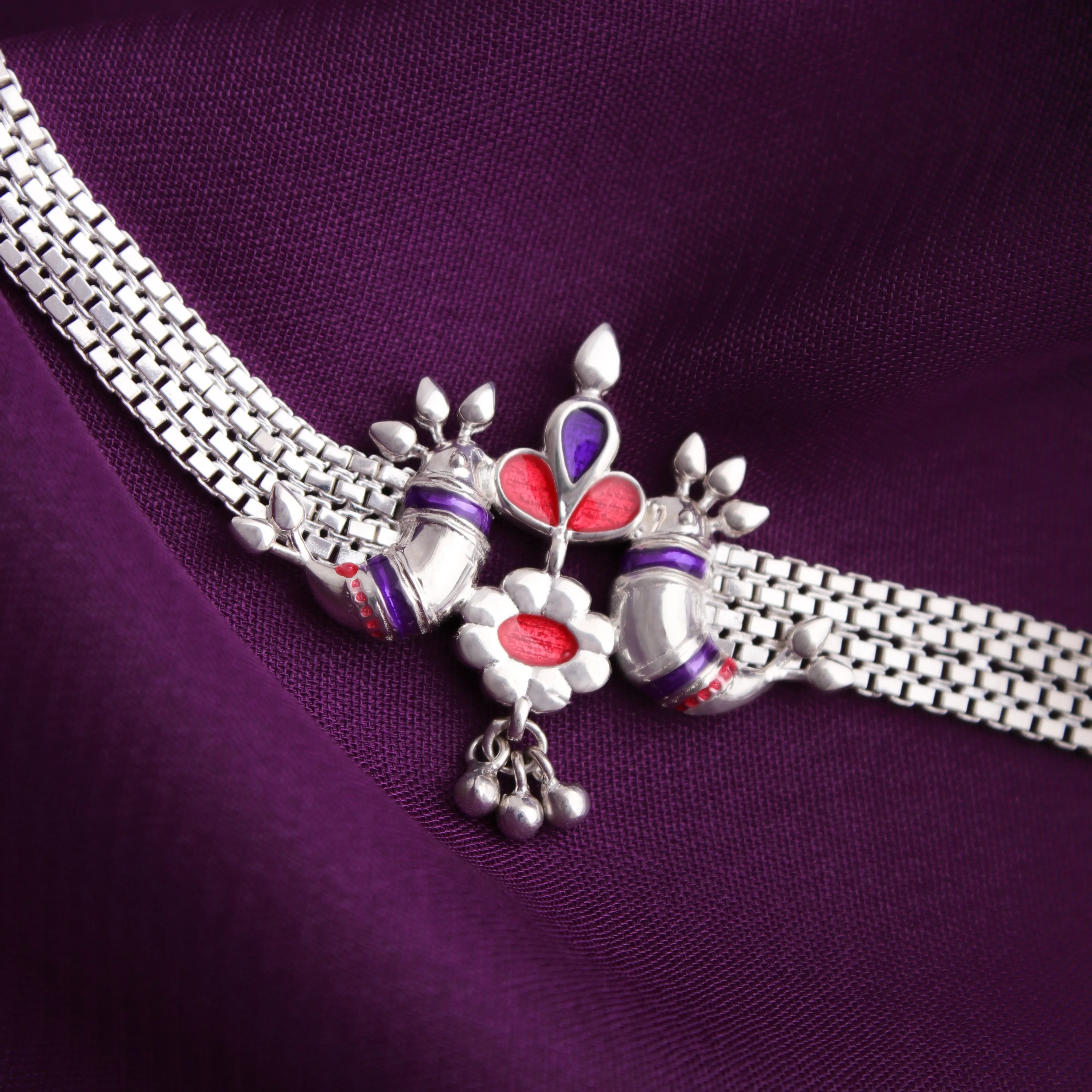 Pakhi Silver Bracelet By Moha