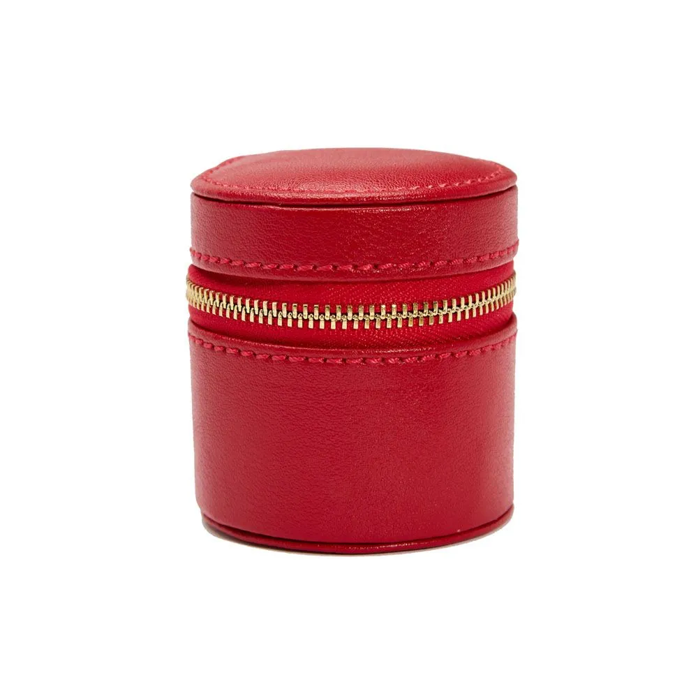 Palermo Watch Roll with Jewellery Pouch Red