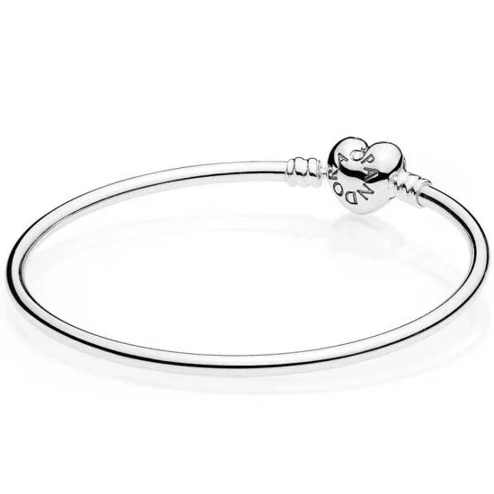 Pandora Heart Clasp Moments Charm Bangle