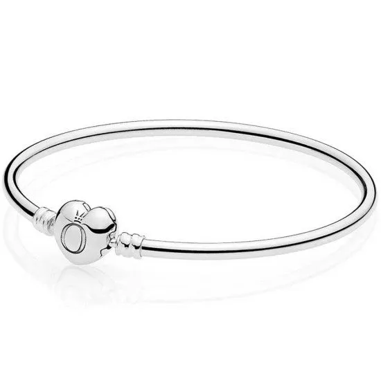 Pandora Heart Clasp Moments Charm Bangle