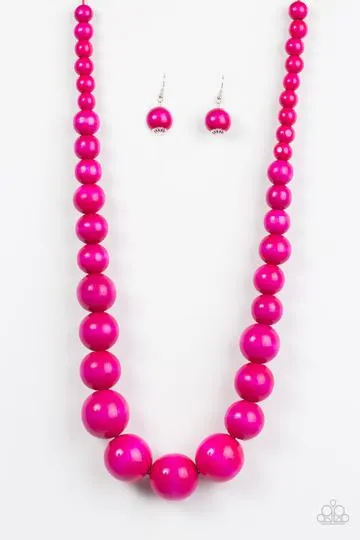 Paparazzi - Effortlessly Everglades  - Brown Wood Necklace