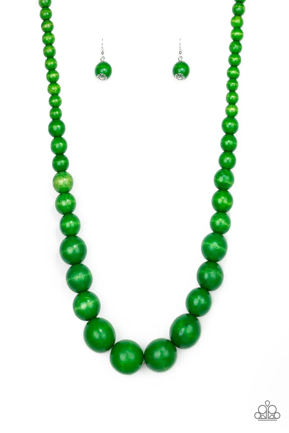 Paparazzi - Effortlessly Everglades  - Brown Wood Necklace