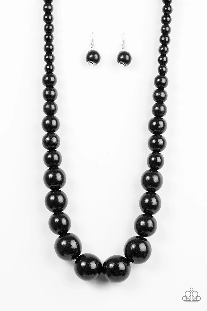 Paparazzi - Effortlessly Everglades  - Brown Wood Necklace