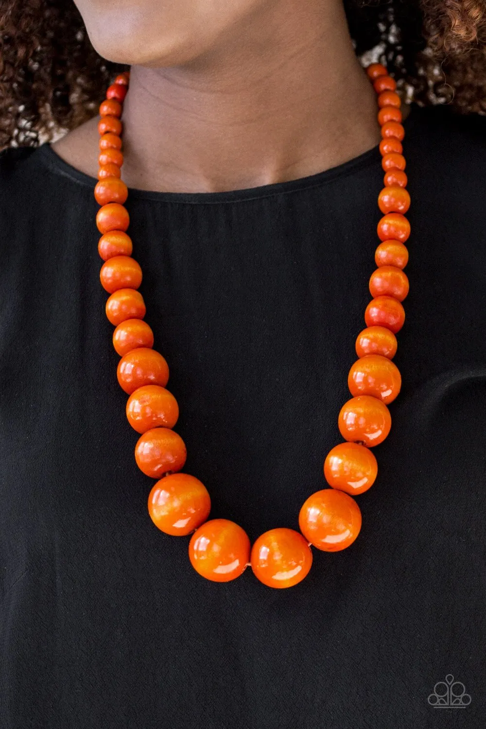 Paparazzi - Effortlessly Everglades  - Brown Wood Necklace