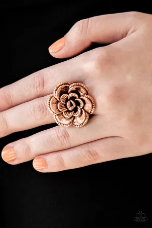 Paparazzi - FLOWERBED and Breakfast - Copper Ring