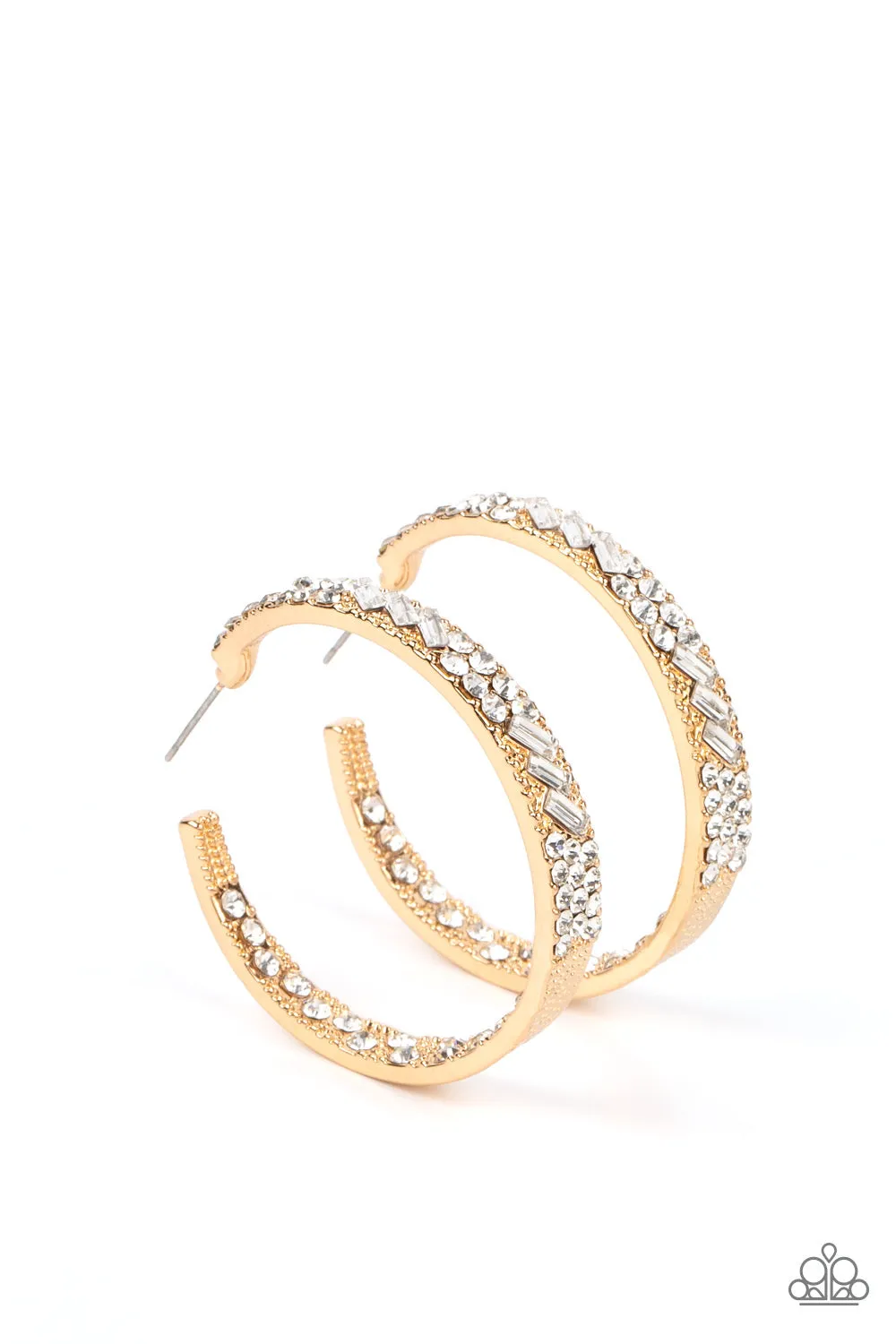 Paparazzi GLITZY By Association - Gold Earrings