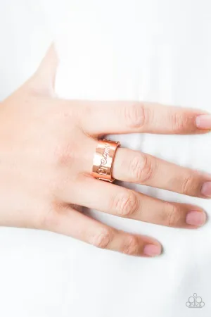 PAPARAZZI "FOLLOW YOUR DREAMS" COPPER RING