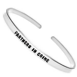 Partners in Crime Engraved Bracelet