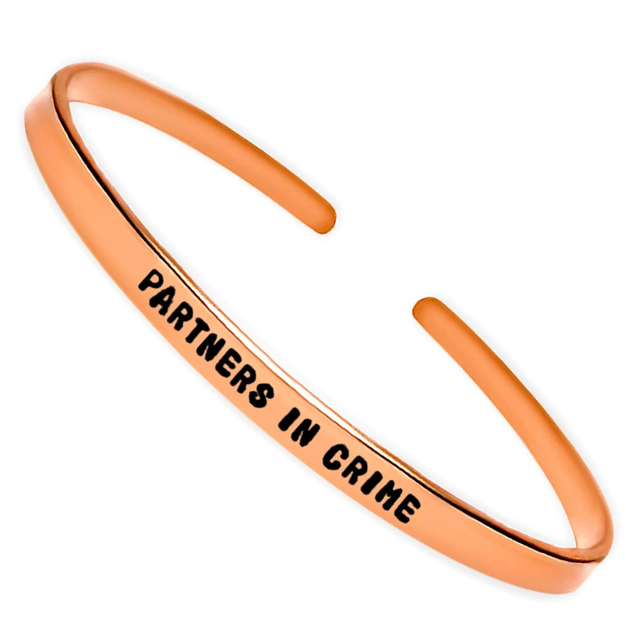Partners in Crime Engraved Bracelet