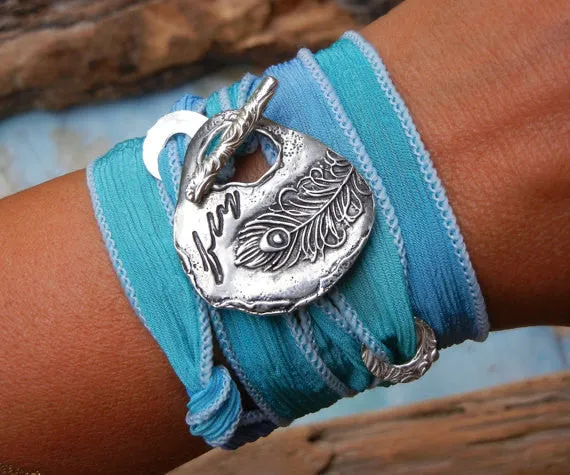 Peacock Toggle Wrap Bracelet