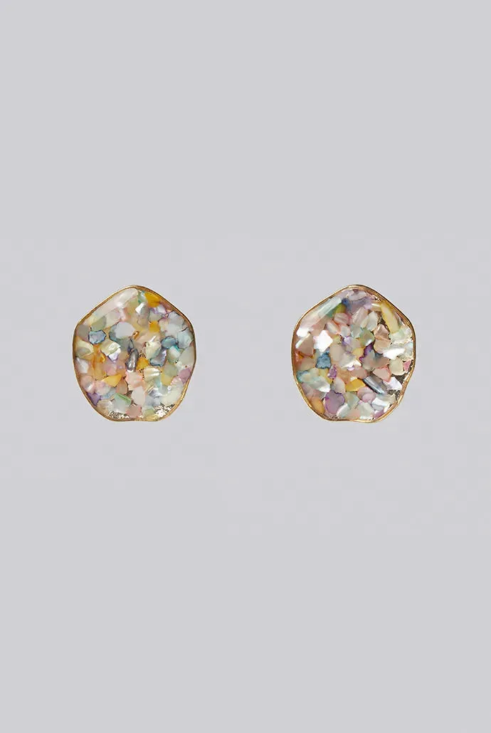 Perida Inlayed Stud Earrings