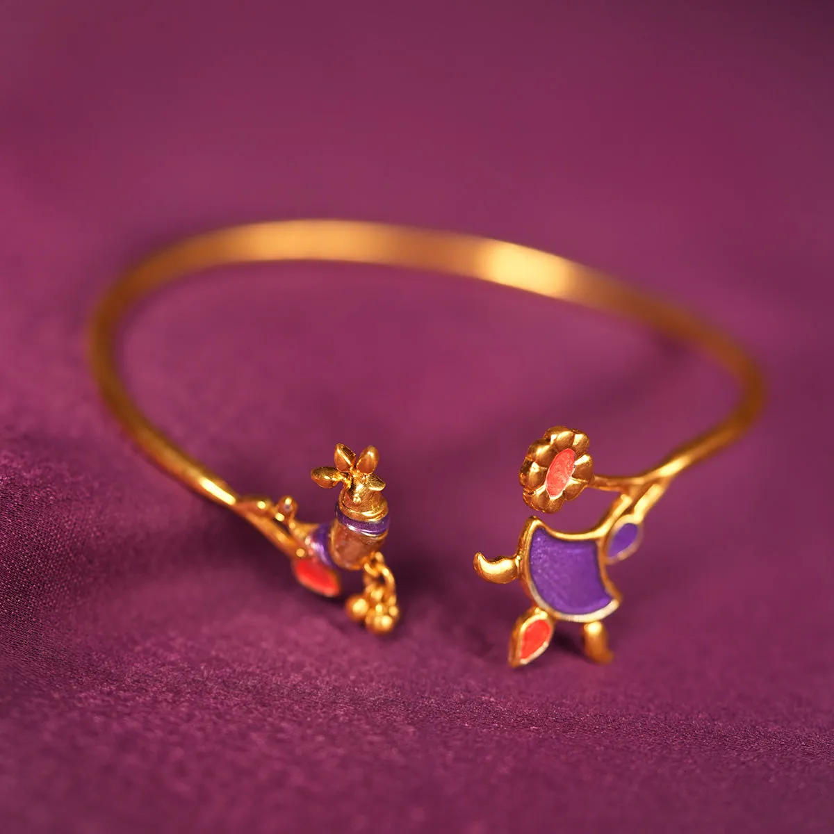 Phul Pakhi Silver Bracelet By Moha