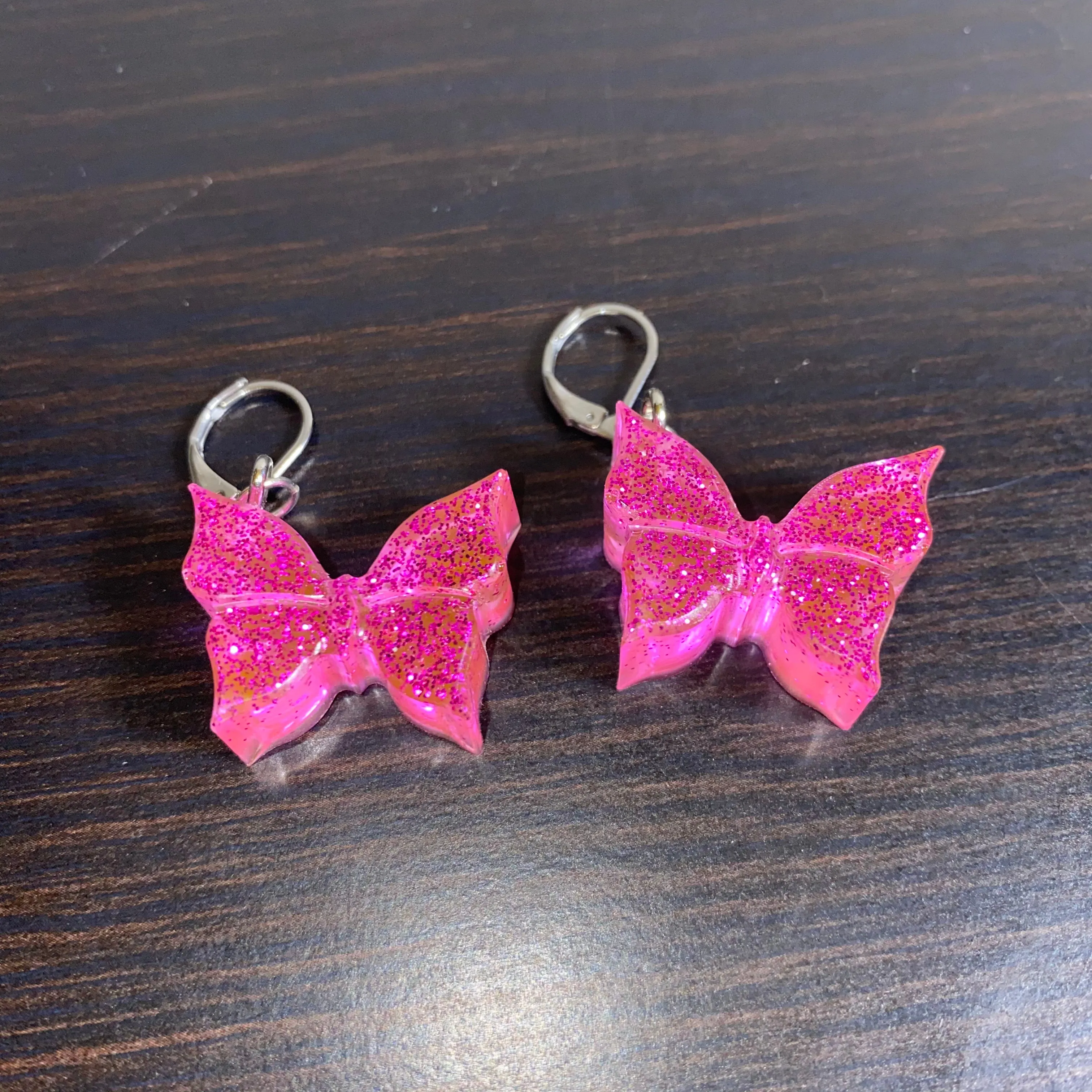 Pink Butterfly Earrings💖🦋