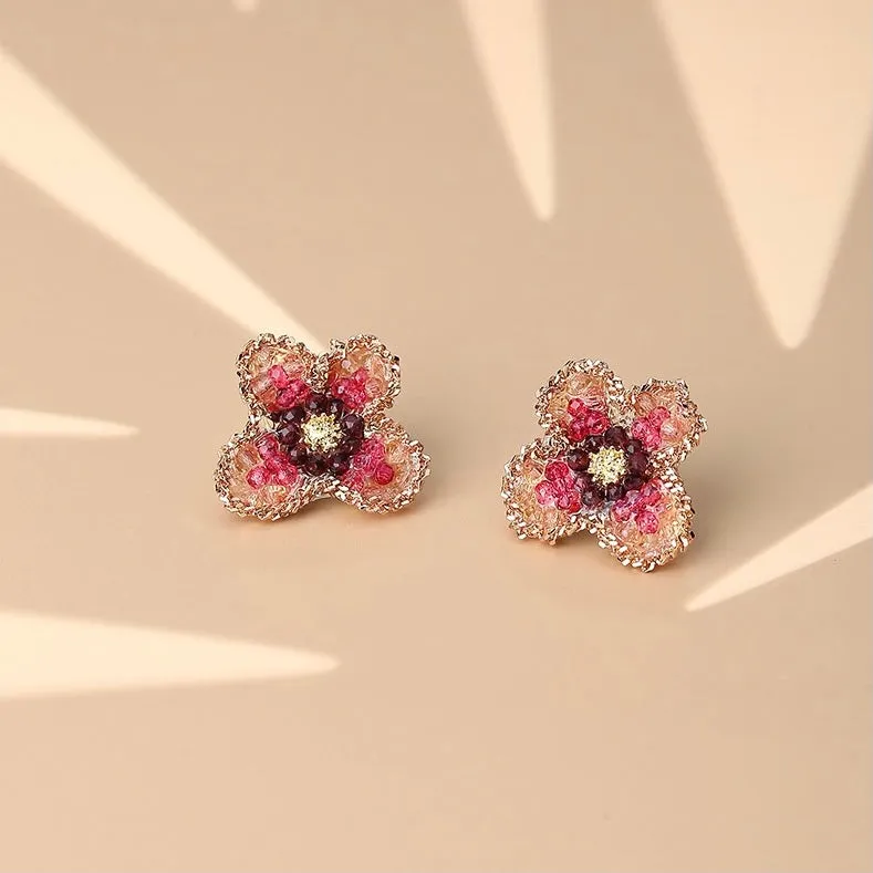 Pomegranate Flower Earrings