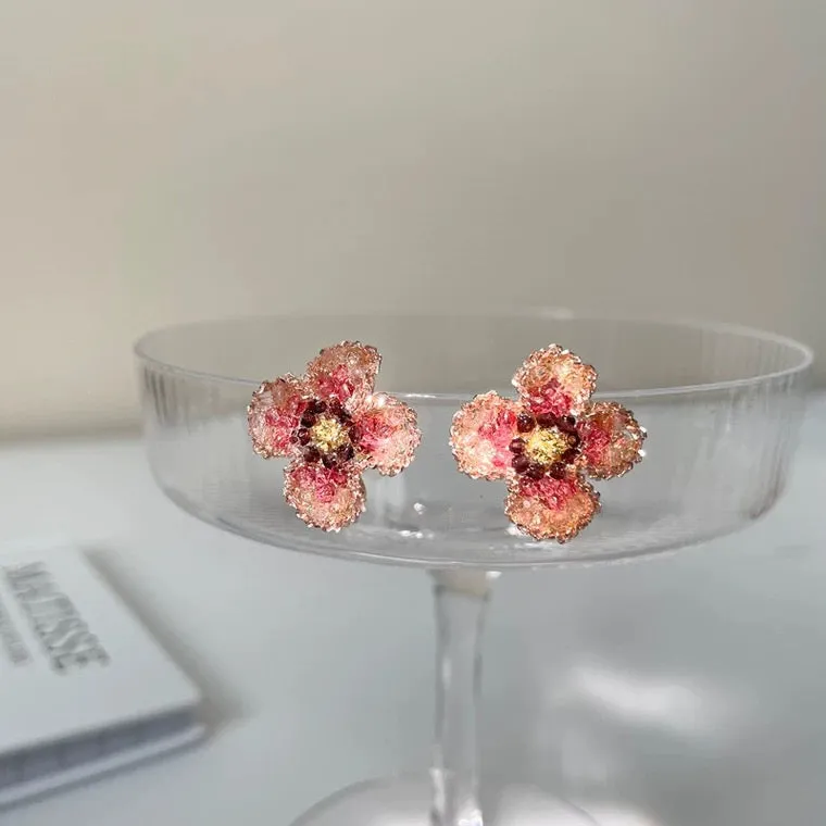 Pomegranate Flower Earrings