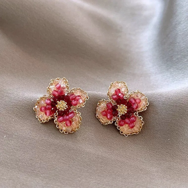 Pomegranate Flower Earrings