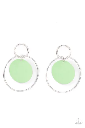 POP, Look, and Listen Green Paparazzi Earrings