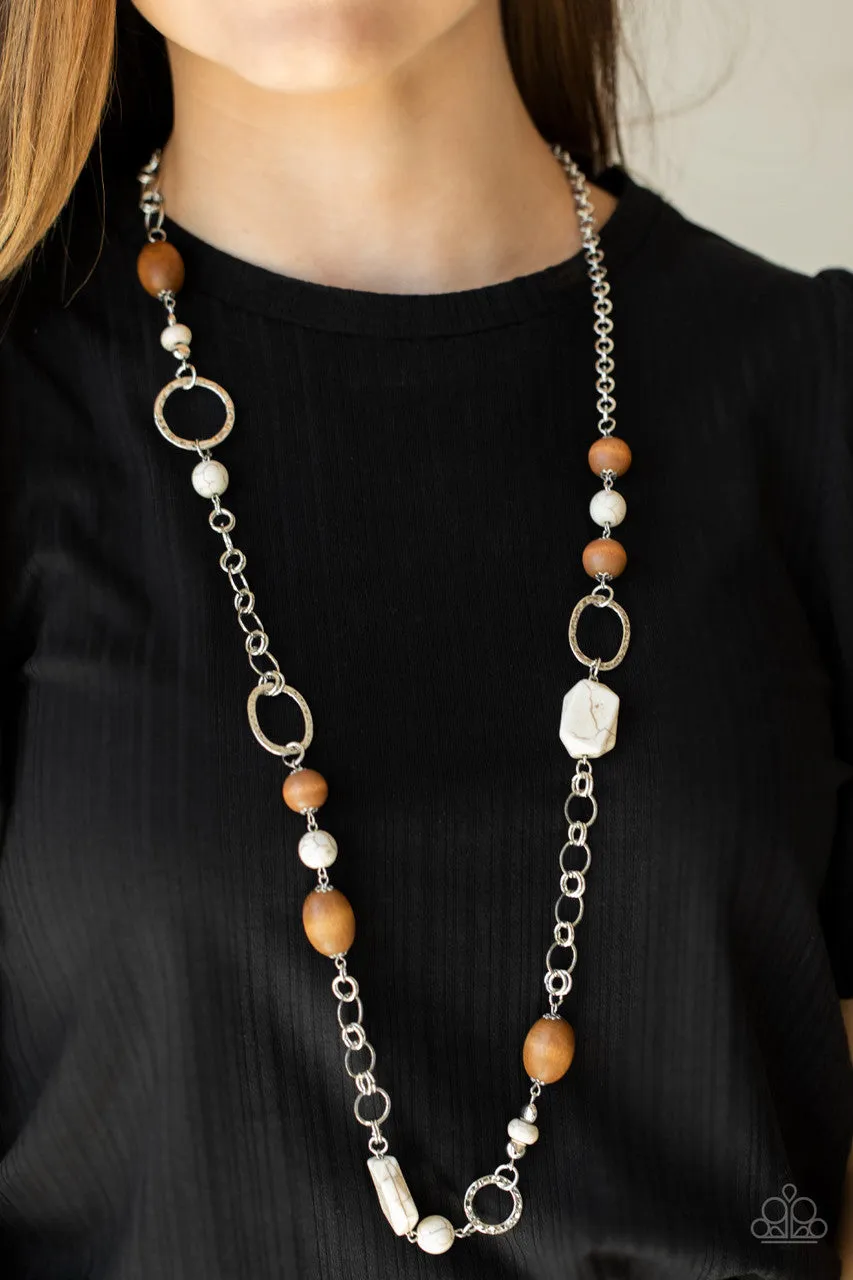 Prairie Reserve White Paparazzi Necklace