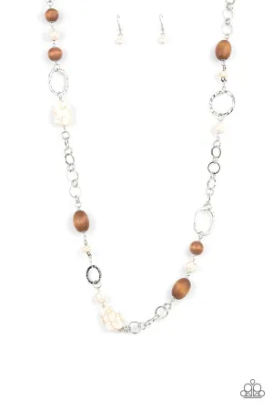 Prairie Reserve White Paparazzi Necklace