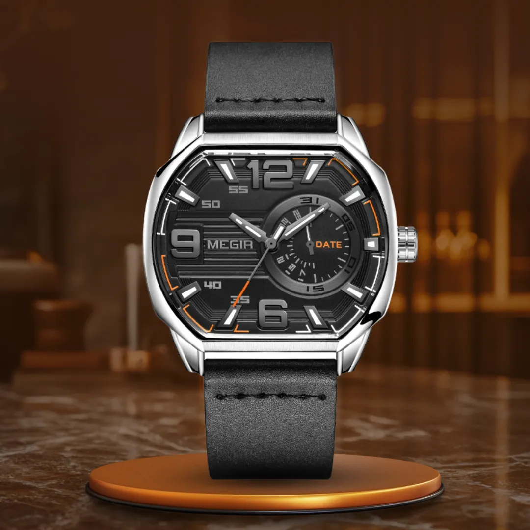 PREMIUM LEATHER SPORTS WATCH | Elegance Meets Durability