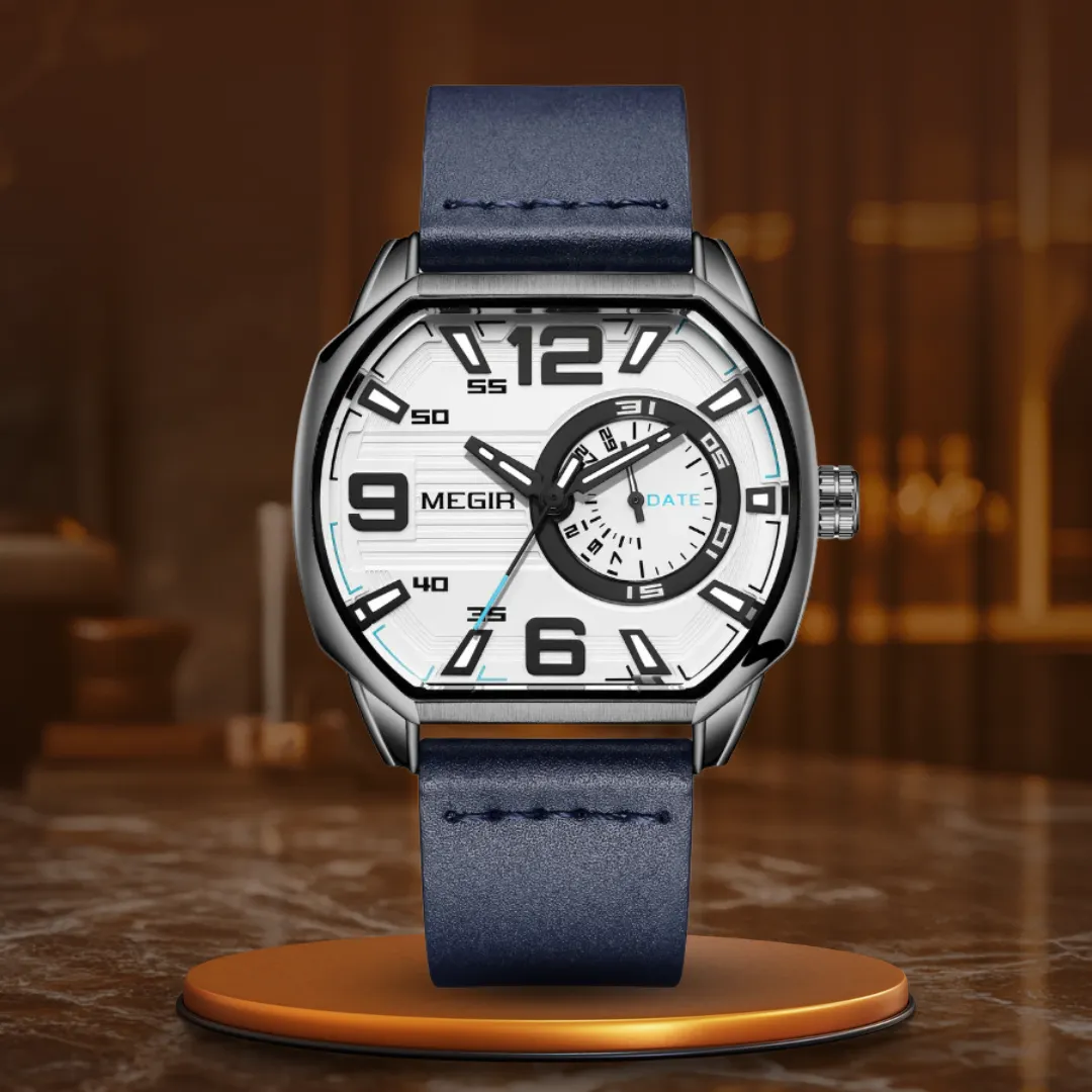 PREMIUM LEATHER SPORTS WATCH | Elegance Meets Durability
