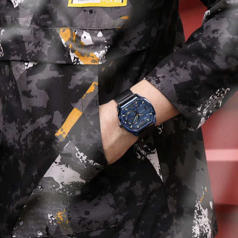 PREMIUM LEATHER SPORTS WATCH | Elegance Meets Durability