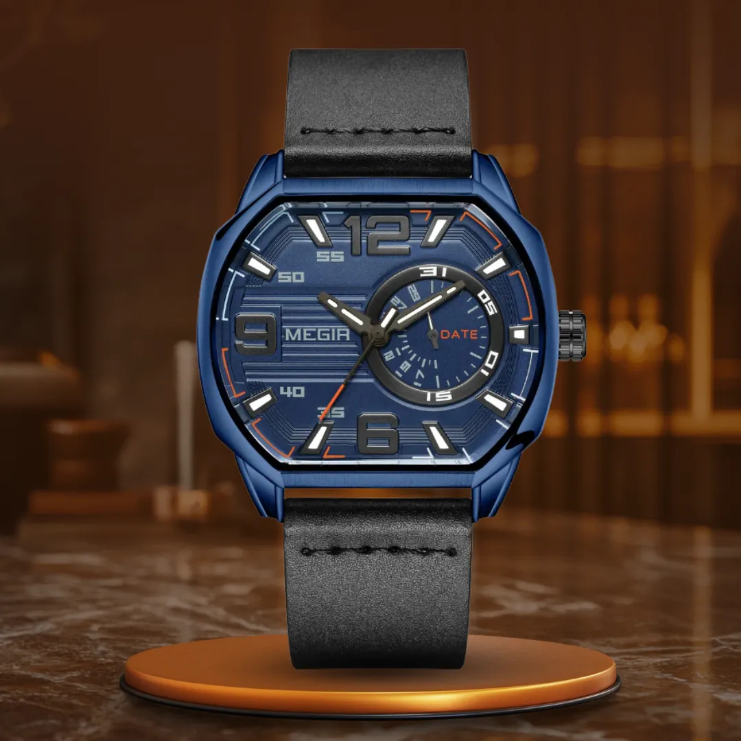 PREMIUM LEATHER SPORTS WATCH | Elegance Meets Durability