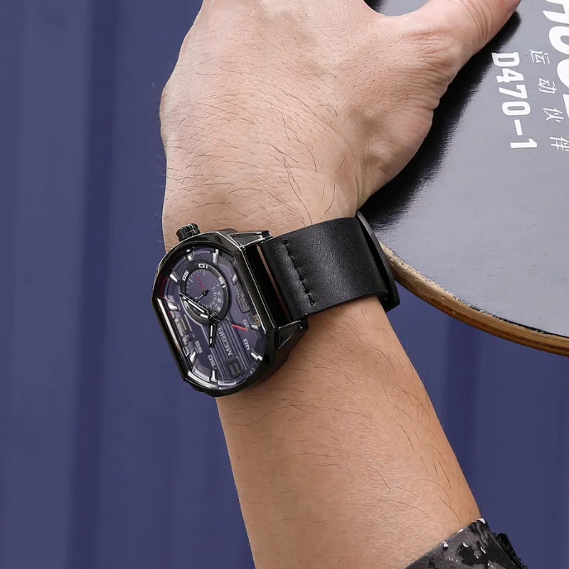 PREMIUM LEATHER SPORTS WATCH | Elegance Meets Durability