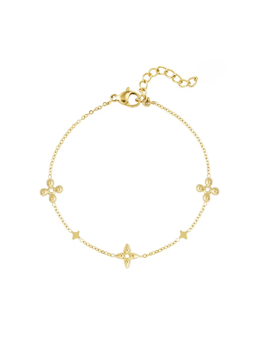 Primavera bracelet - bohemian flower charms
