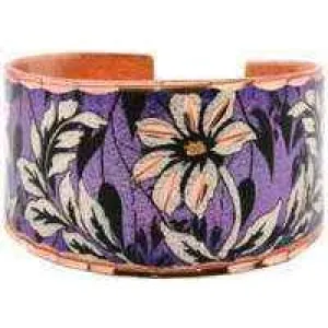 purple flower Adjustable Ring
