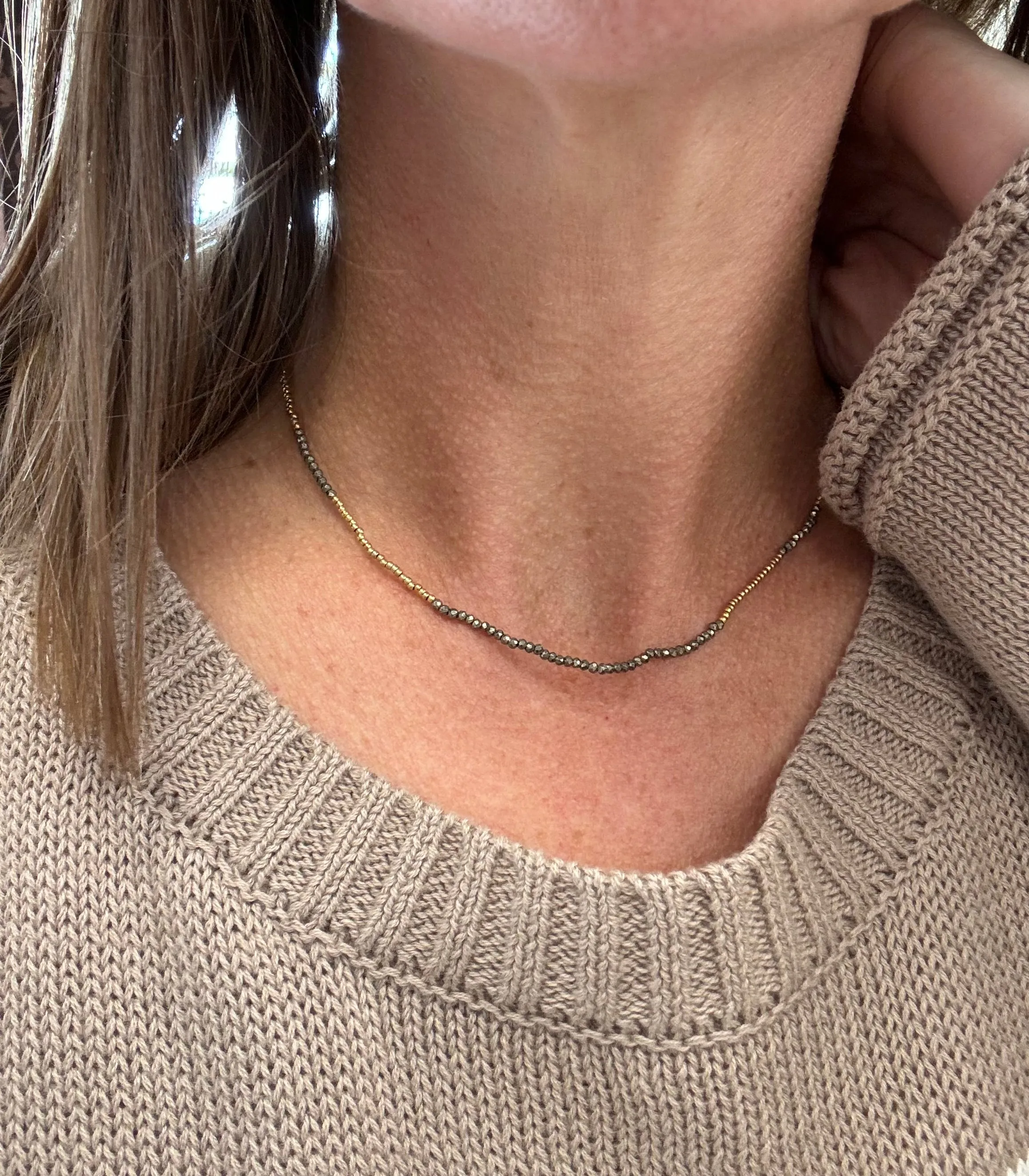 Pyrite Mix Necklaces
