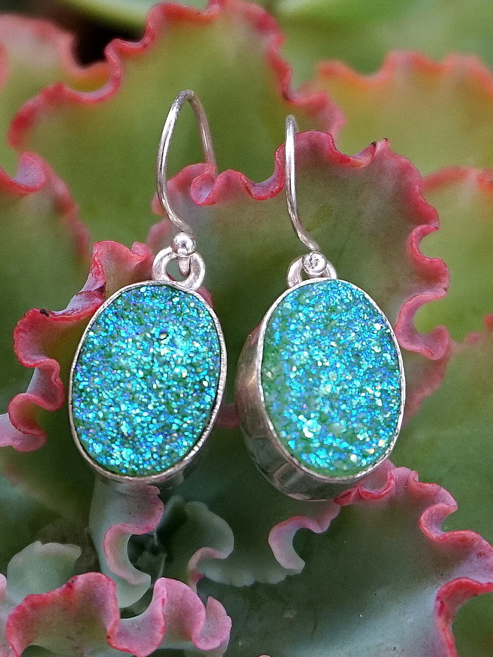 Quartz Crystal Druzy Earring Set 2